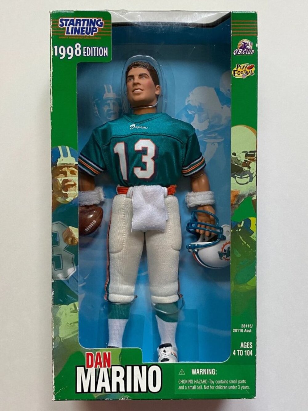 1998 Dan Marino Doll Kenner Starting Lineup Football Quarterback